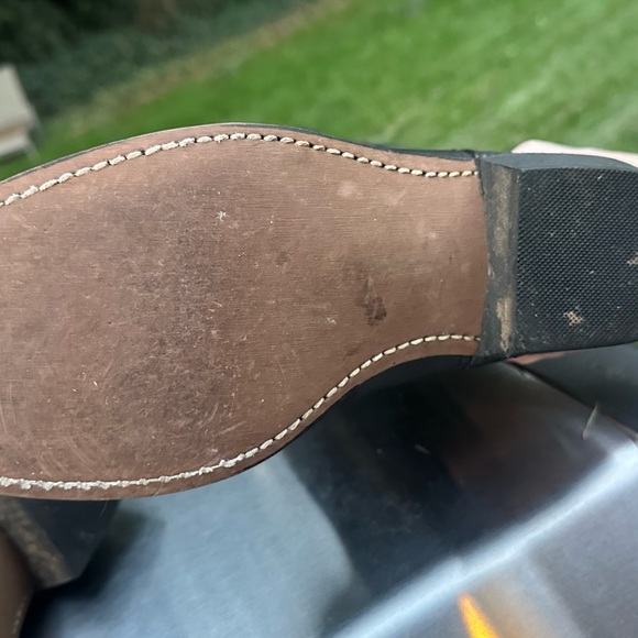 Black Leather Sz 10 EW Western Cowboy Boots - Men - Picture 3 of 4